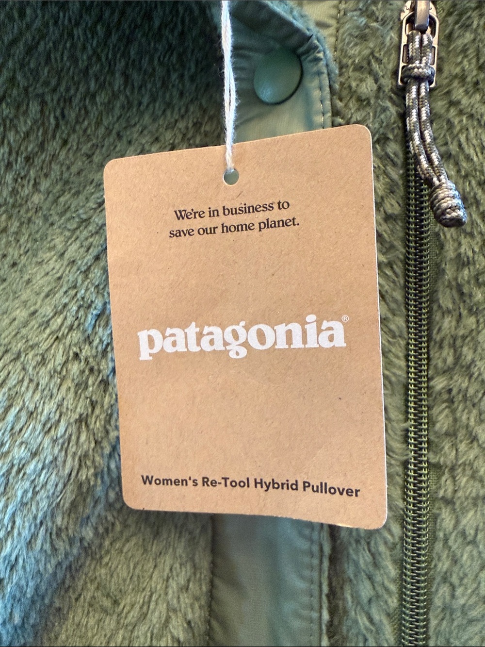 NWT Patagonia Re-Tool Hybrid Pullover XL Fleece Snap Quarter Zip Insulated Cinch - Picture 3 of 9